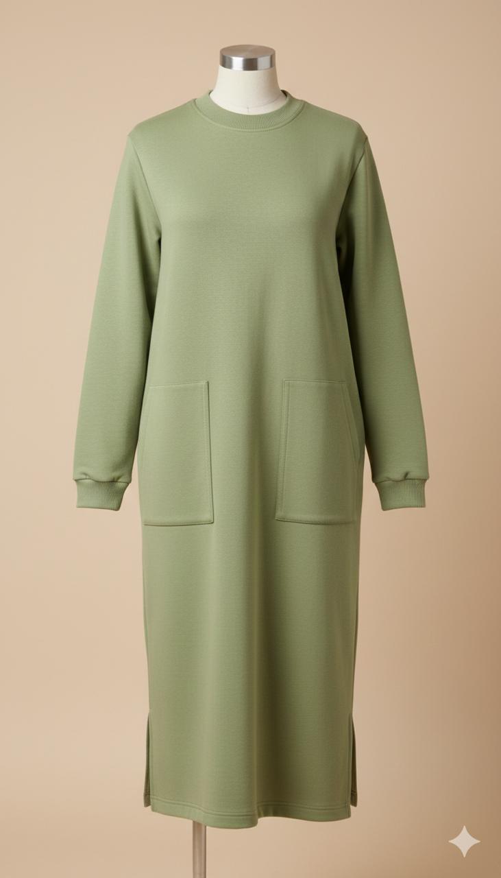 High-Neck Maxi Dress